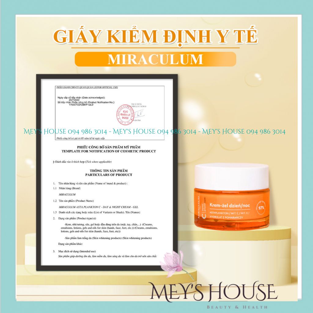 Combo 4 Món Mỹ Phẩm Miraculum Asta.Plankton C -  Dưỡng trắng, Giảm Nám và Trẻ hóa làn da