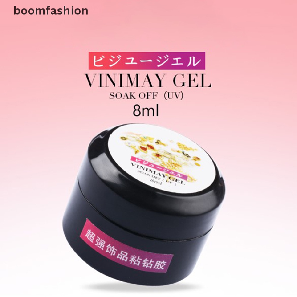 [boomfashion] 1Bottle Super Sticky 8ml UV Gel Nail Polish Glue Crystal Adhesives Transparent  [new]