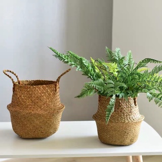 Giỏ cói Bị cói trồng cây trang trí, đựng quần áo - Túi cói giỏ cói đựng cây giả cây trồng trong nhà