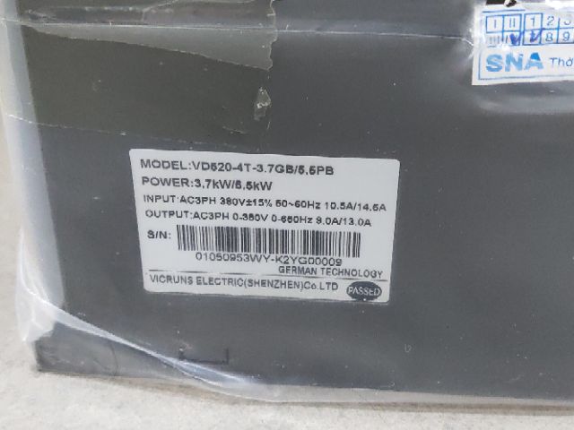 Biến tần 3.7Kw 3p 380VAC VD520-4T-3.7GB/5.5PB VicRuns | BigBuy360 - bigbuy360.vn