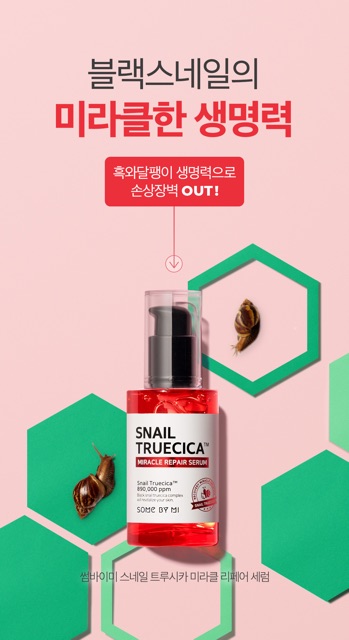 Tinh Chất Hỗ Trợ Sẹo Mụn Snail TrueCica Miracle Repair Serum Some By Mi