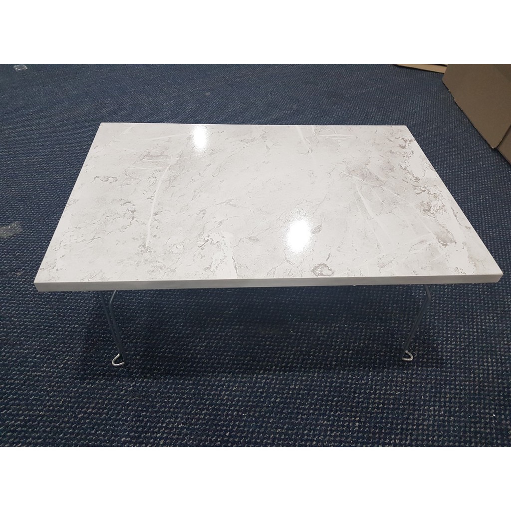 Bàn chân gấp mặt MFC vân đá trắng 60*40cm