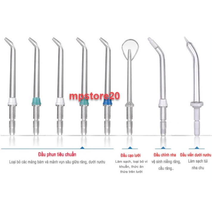 Các loại đầu xịt cho máy tăm nước h2ofloss - Hàng chính hãng