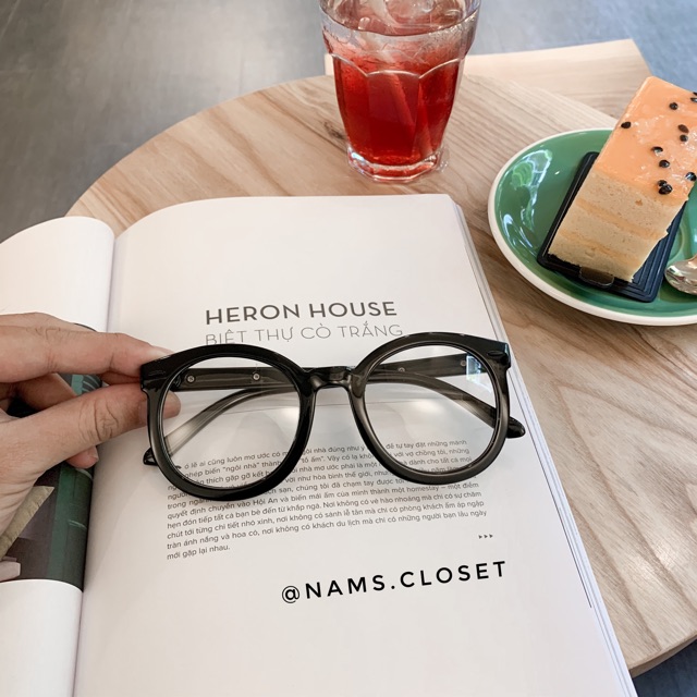 👓 Gọng Kính Tròn Viền Đen To Roman Holiday
