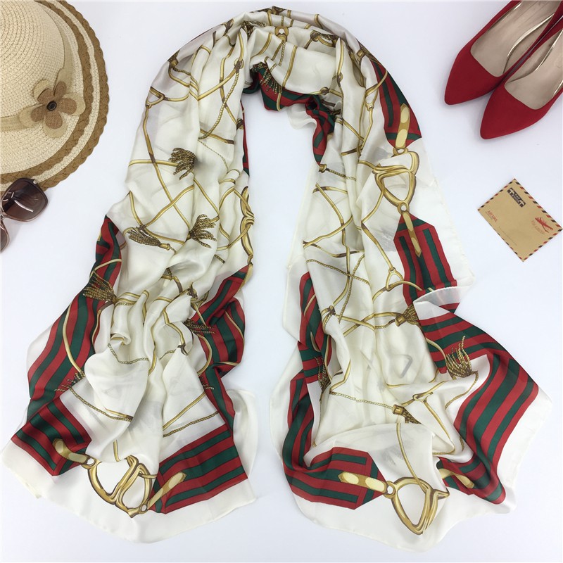 Khăn choàng lụa silk mềm mại cao cấp K07