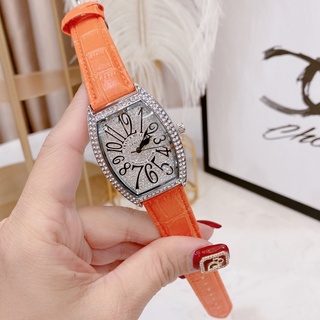 đồng hồ nữ đeo tay đẹp Franck muller cao cấp  dây da thời trang bảo hành 12 tháng -DHN 04 Frank muller