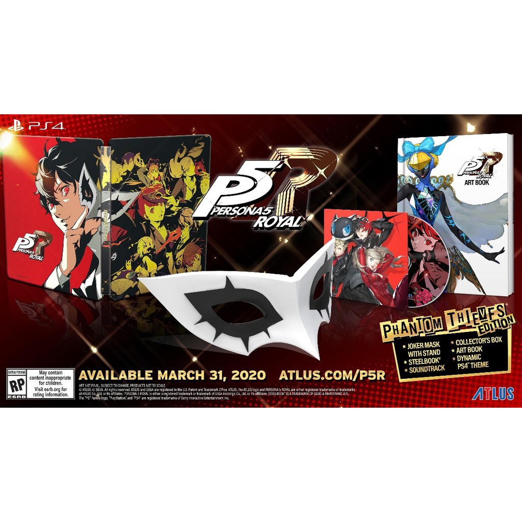 Đĩa Game Ps4 : Persona 5 Royal Steeelbook Edition