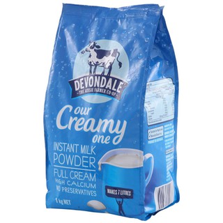 Sữa tươi Devondale dạng bột nguyên kem 1kg Uc (từ 2 tuổi)