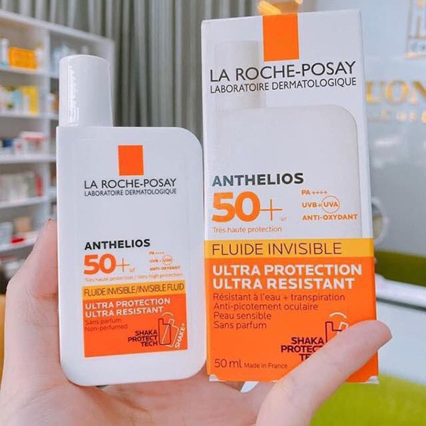 [Mã 55FMCGSALE1 giảm 10% đơn 250K] Kem Chống Nắng La Roche-Posay Anthelios Shaka Fluid SPF 50+ _ Không Nhờn Rít (50ml)