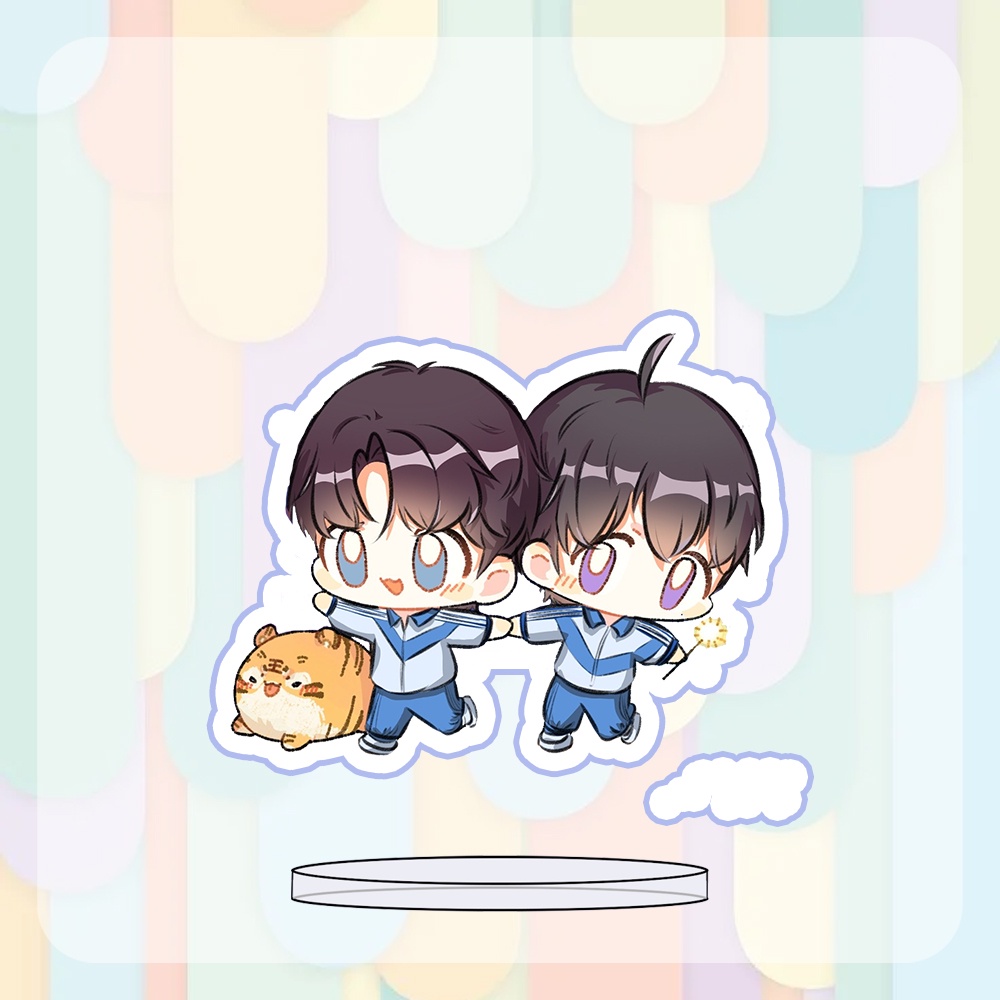 ( MINI ) Mô hình Standee in hình NGỤY TRANG HỌC TRA BL anime chibi mica trưng bày