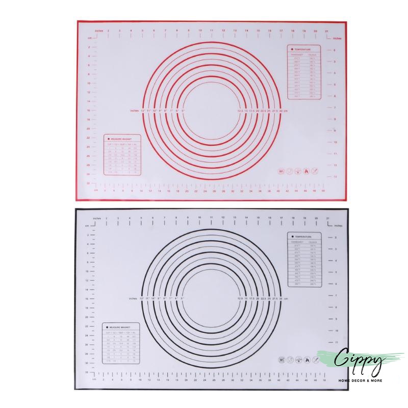 Thảm Silicon nhào bột chống dính, tấm silicon nhào bột tiện dụng làm bánh - Gippy Decor