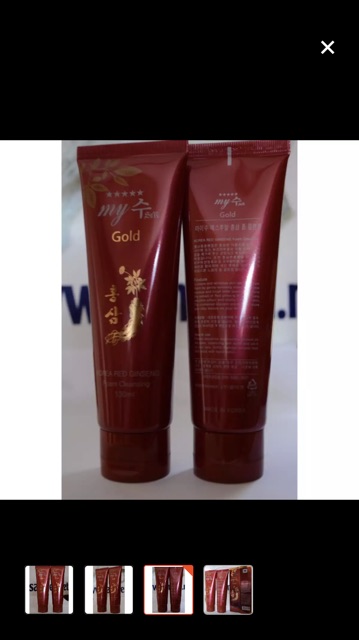 Sữa rửa mặt nhân sâm hàn quốc Korea Red Ginseng