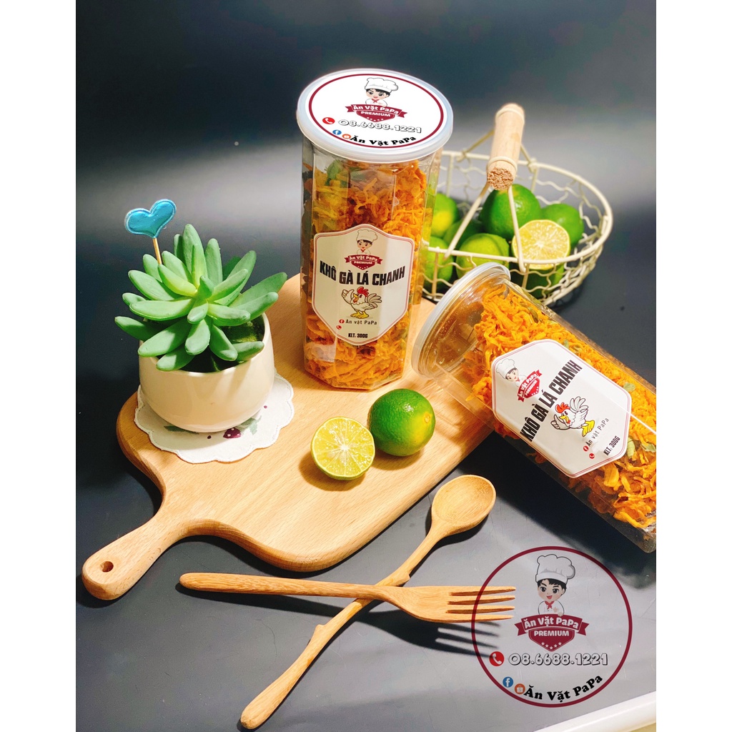 Khô gà lá chanh PaPa 300gr, đồ ăn vặt Hà Nội | BigBuy360 - bigbuy360.vn