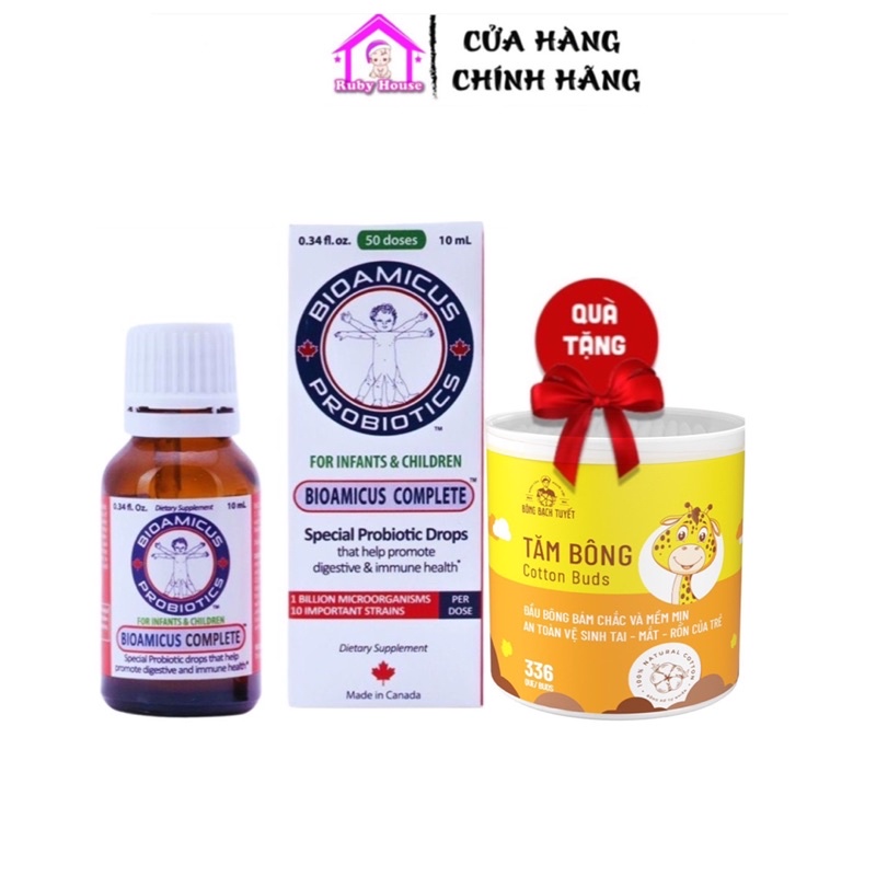 Men vi sinh 10 chủng Bioamicus giúp bé tiêu hoá tốt, ăn khỏe ngủ ngon