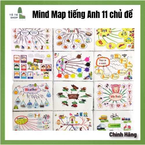 Sơ đồ tư duy - Mind Map tiếng anh 11 chủ đề - Cán bóng, tặng kèm file nghe