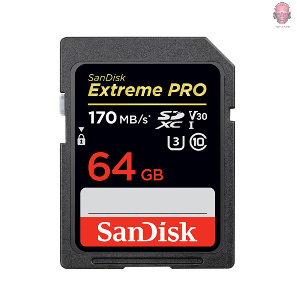 Thẻ Nhớ Sandisk Extreme Pro Sdxc Uhs-1 64gb Sd Card U3 C10 V30 4k Siêu Tốc 170mb / S Read 90mb / S Write