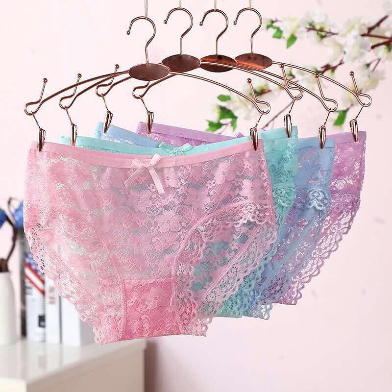 Quần Lót Ren Nữ mềm mại sexy quyến rũ tàng hình gợi cảm kháng khuẩn xuất nhật LOTNU16