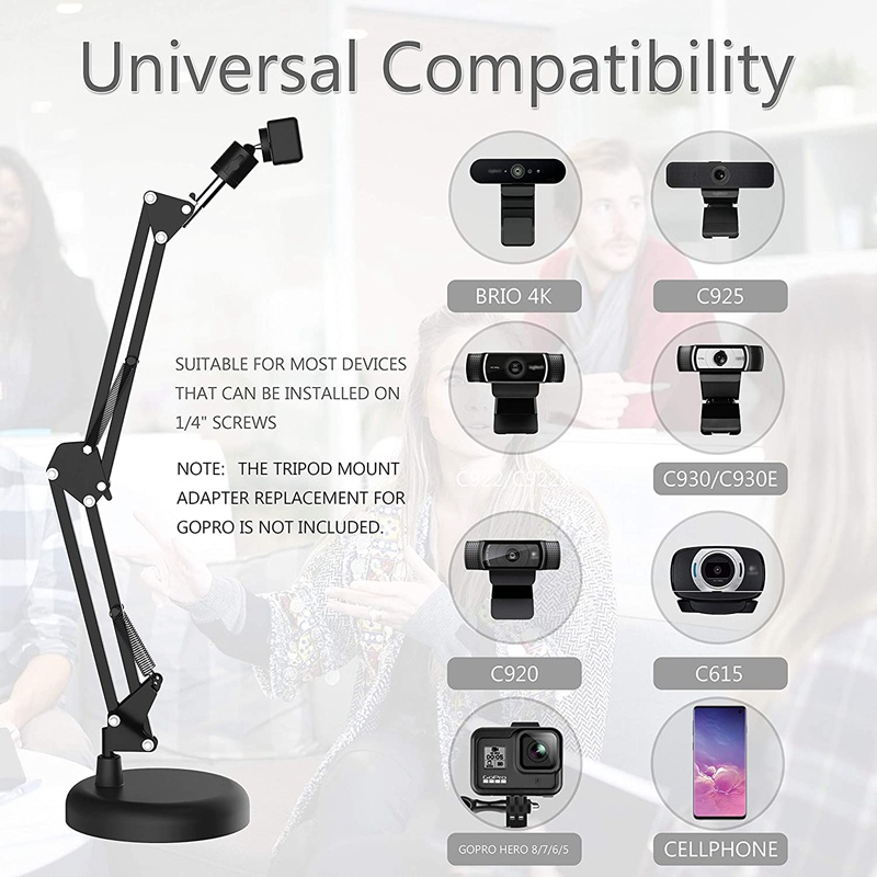 Giá đỡ webcam để bàn kèm kéo nâng cấp cho Logitech | BigBuy360 - bigbuy360.vn