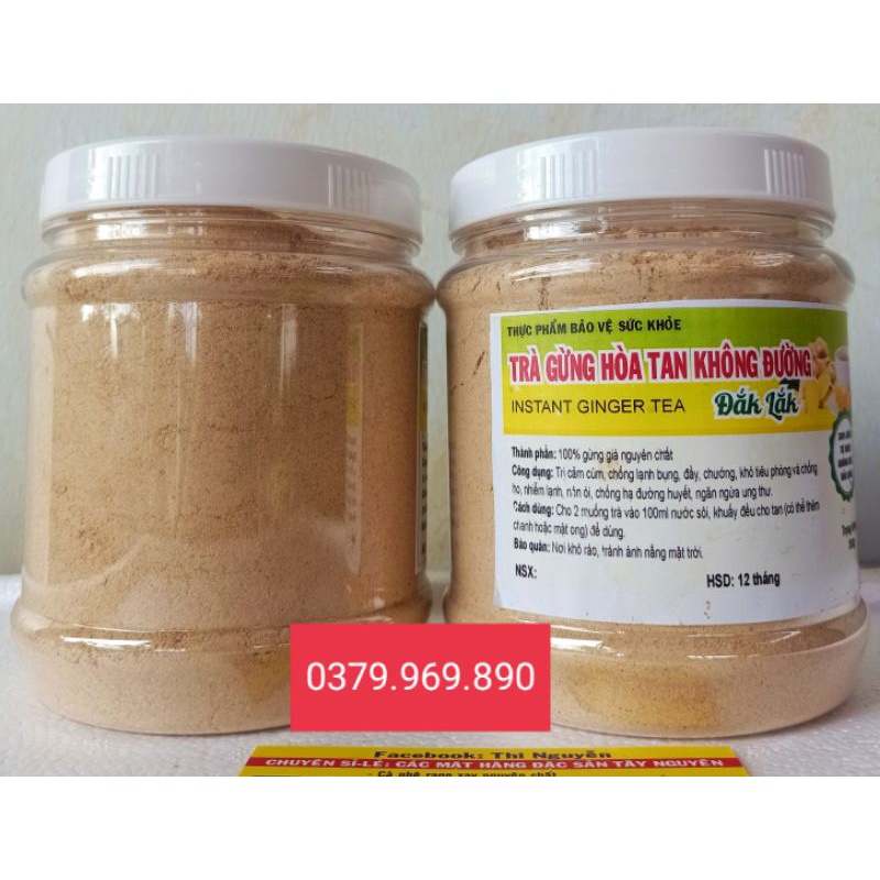 TRÀ GỪNG HÒA TAN NGUYÊN CHẤT KHÔNG ĐƯỜNG