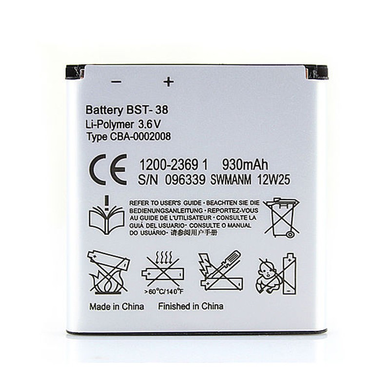 [Dùng Thử 7 Ngày] Pin Sony C510/ C902/ C905/ Jalou F100/ K770/ K858/ K850/ BST38 BH 12 Tháng