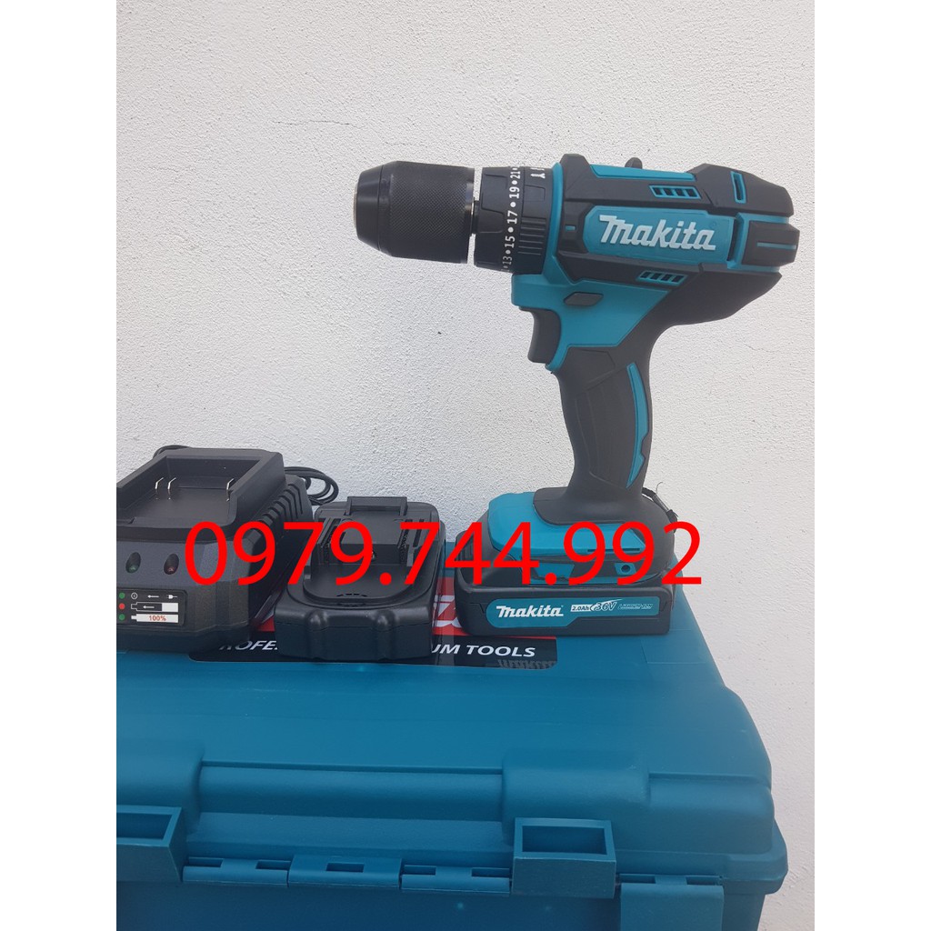 Máy Khoan Pin Makita 36V Mác In Nổi . Có búa . 3 Chế Độ