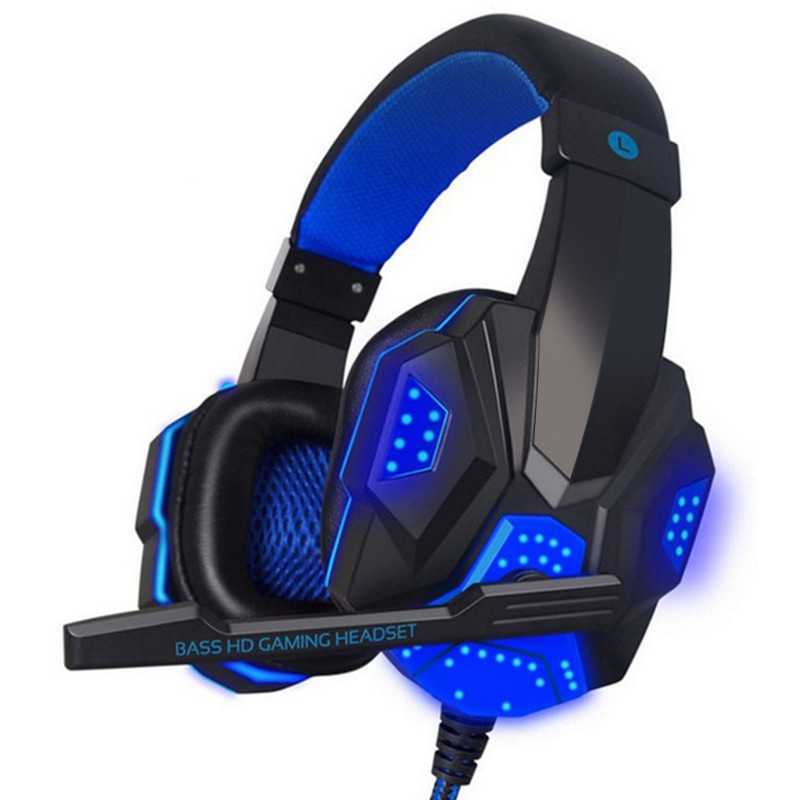 Tai Nghe Chơi Game Có Mic Và Đèn Led Giắc Cắm 3.5mm