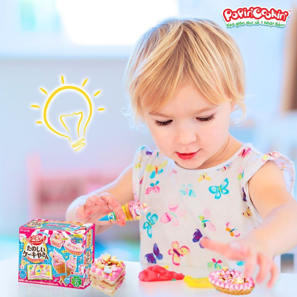 Combo 2 hộp kẹo Popin Cookin đồ chơi sáng tạo ăn được: Kem + 1 hộp kẹo tự chọn chính hãng