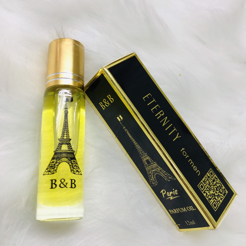 [Lưu hương 16 tiếng] Tinh dầu nước hoa nam nữ mini Pháp B&amp;B dạng lăn 12ml (không cồn)