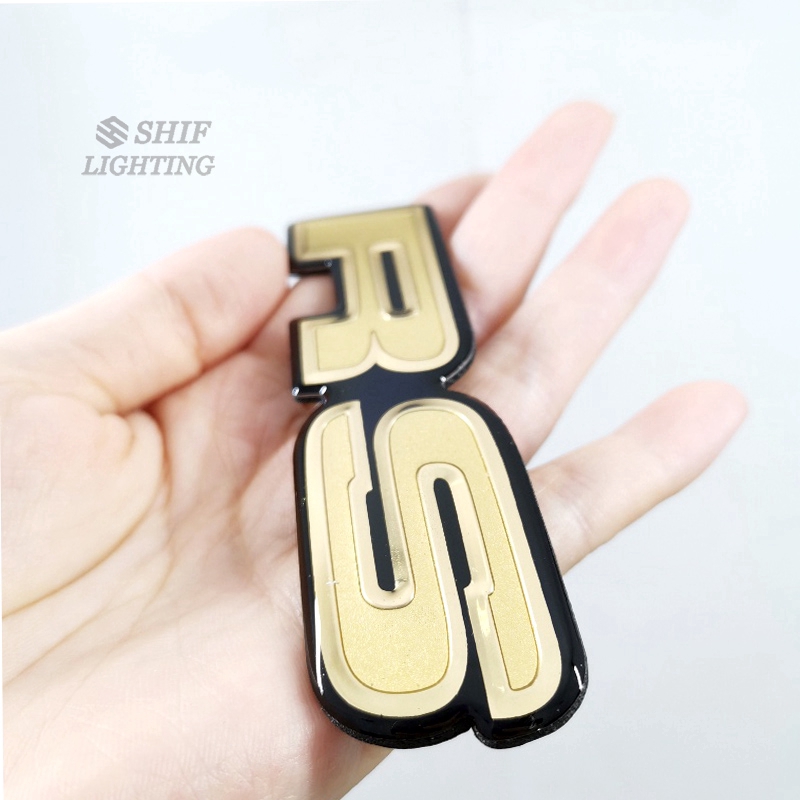 1 x Sticker Chữ RS Màu Vàng Dán Trang Trí Xe Hơi Honda RS