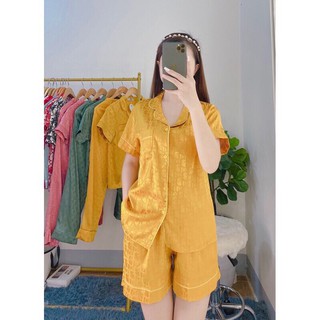 BỘ NGỦ PIJAMA LỤA GẤM CAO CẤP , SIÊU SANG CHẢNH