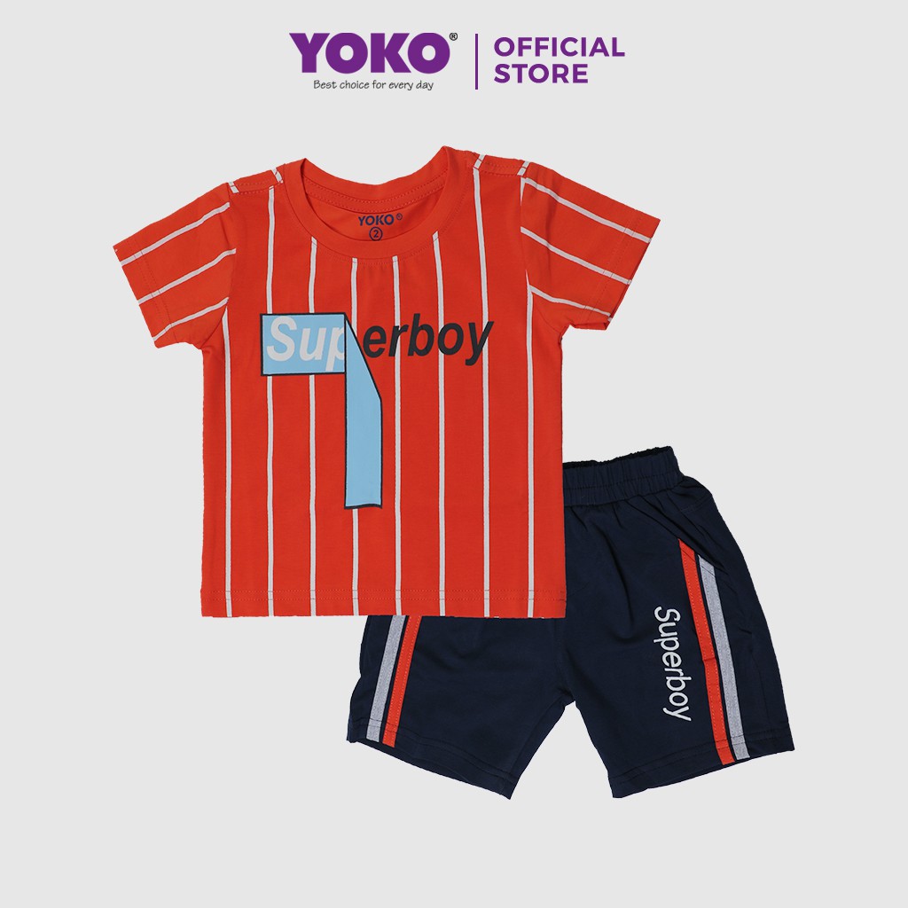 Bộ Quần Áo Thun Tay Ngắn Bé Trai (6-9 Tuổi) YOKO KID’S FASHION 21039T