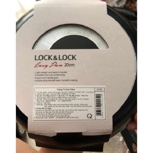 Chảo chống dính lock&amp;lock cao cấp easy pan 20cm