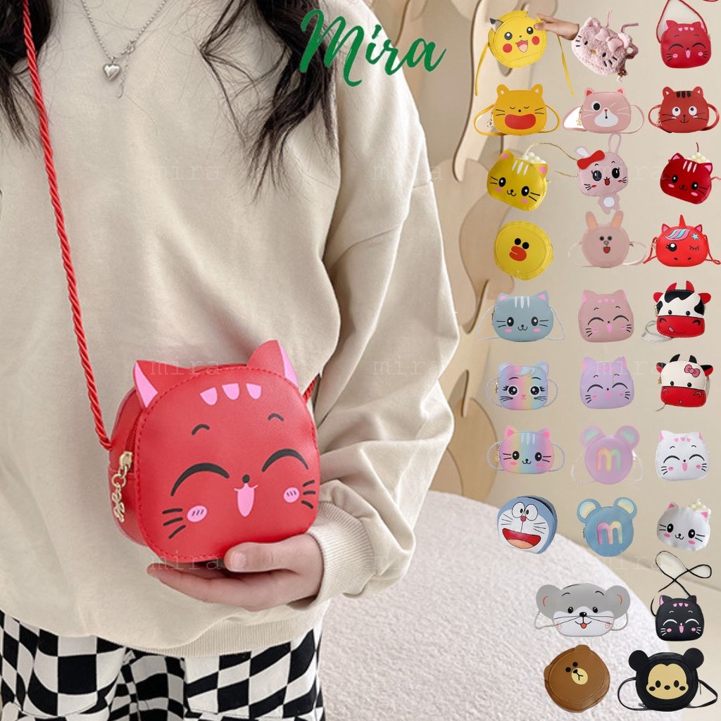 Túi Đeo Chéo Cho Bé Gái Hình Mèo Kitty Kitten Dễ Thương, Túi Đựng Lì Xì Dịp Tết 2023 MIRA-TV50578
