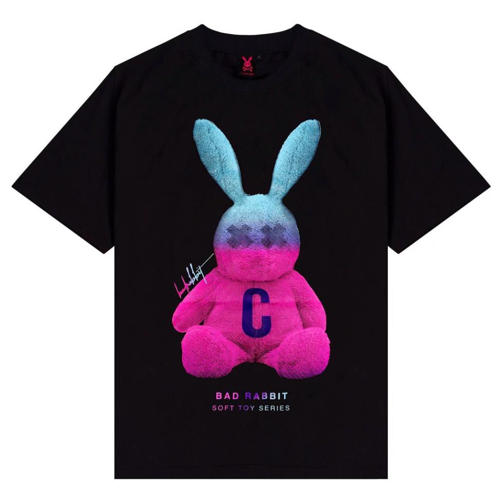 SIÊU PHẨM - Áo Thun Tay Lỡ Phom Rộng, Unisex nam nữ 45-80kg, Rabbit.C Hồng - hình in cực chất.