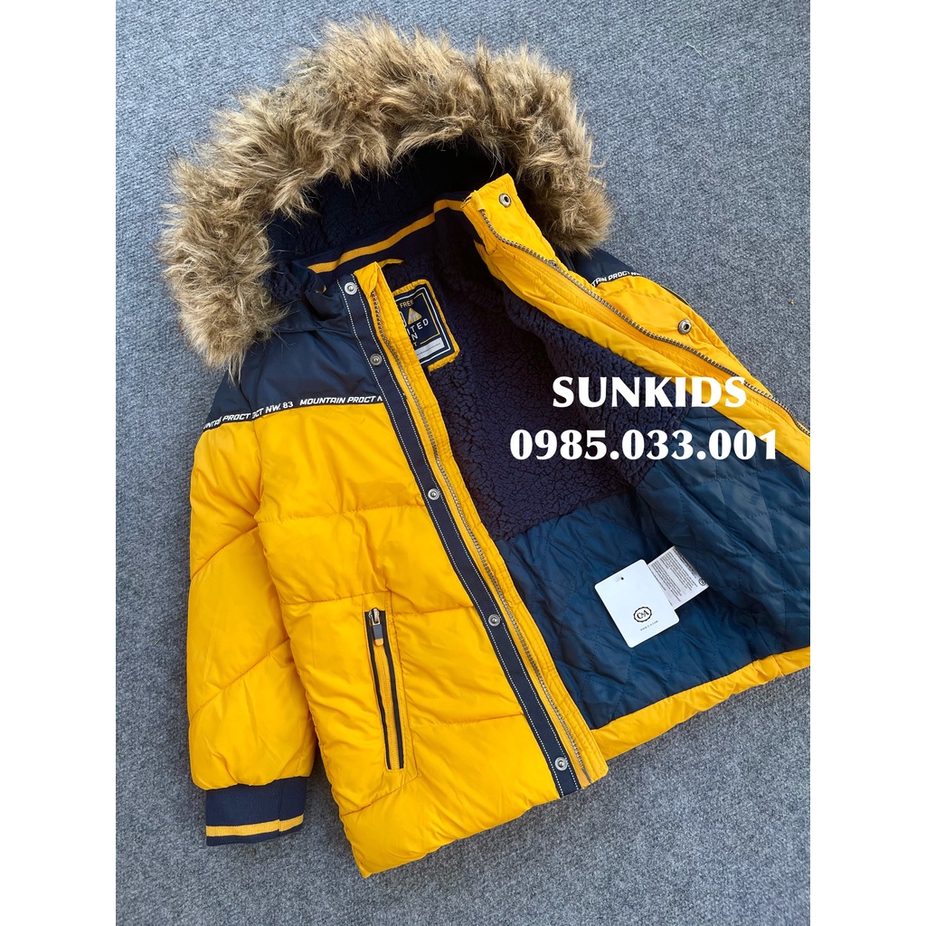 Áo phao Parka C&amp;A lót lông phối màu