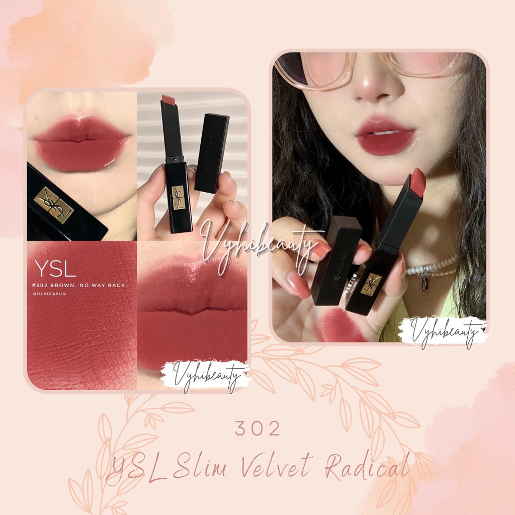Son thỏi YSL Slim Velvet Radical vỏ đen