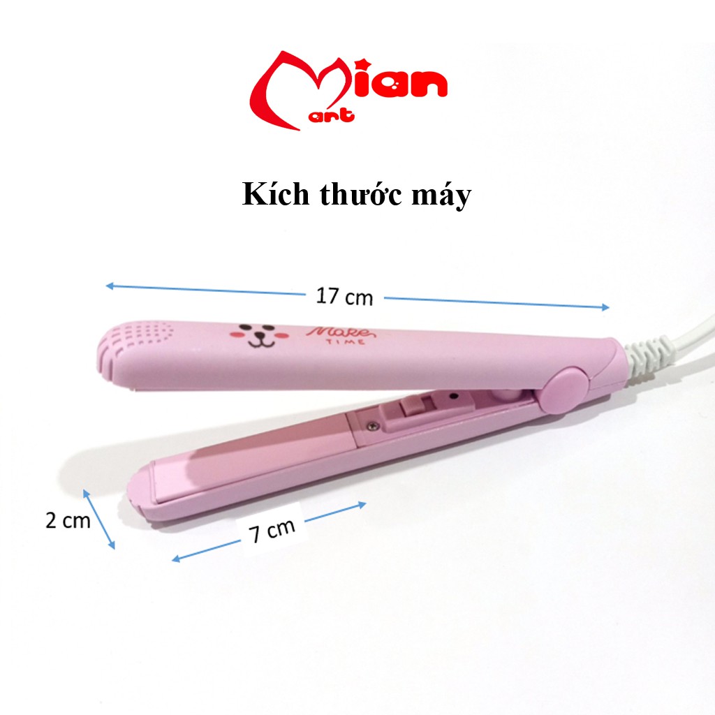 Máy ép tóc máy là duỗi tóc mini du lịch MAKE TIME đa năng siêu tiện lợi – MIAN MART