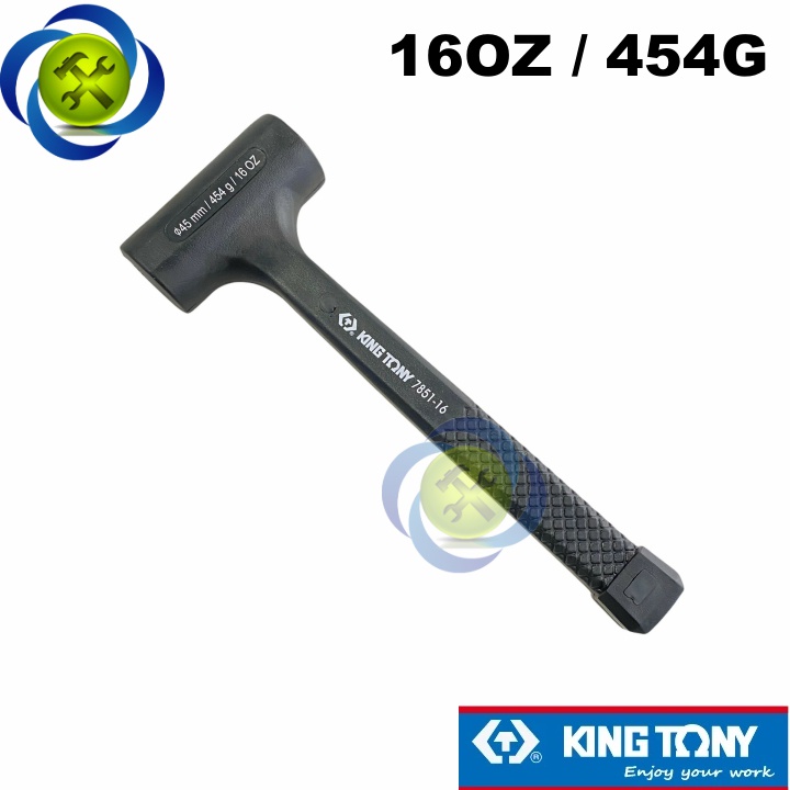 Búa cao su giảm chấn Kingtony 7851-16 454g loại 16oz