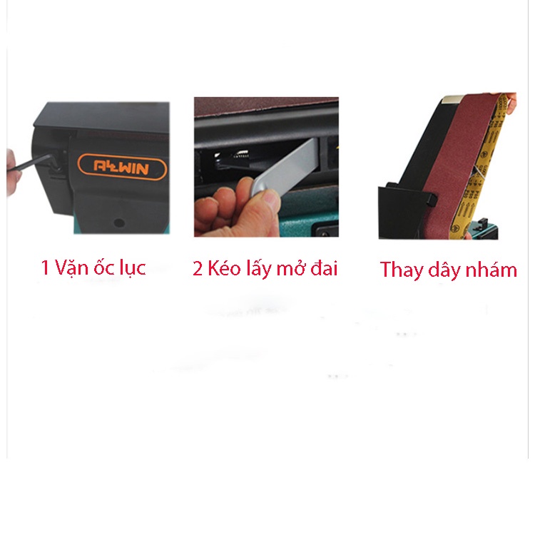 Máy mài nhám 2 trong 1 ALLWIN MM491G động cơ 550w