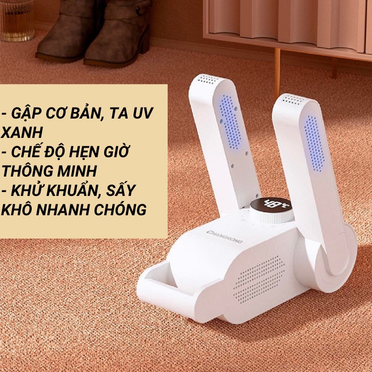 Máy sấy giày đa năng khử mùi, khử khuẩn bằng tia UV chính hãng bảo hành 12 tháng