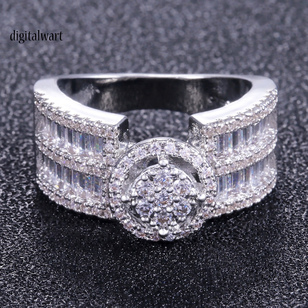 Kỹ Thuật Số| Nhẫn Đính Hôn Nữ Mặt Đá Zircon