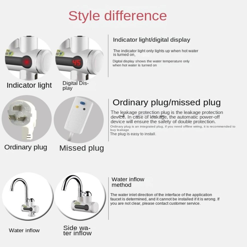 KUNHEV Vòi Nước Xoay 360 Độ Có Đèn LED Hình Hoa Mẫu Đơn° Vòi Nước Nóng Lạnh Bằng Điện Dành Cho Nhà Bếp / Phòng Tắm