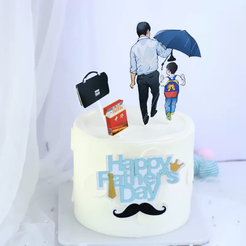 Set que cắm trang trí bánh kem, bánh sinh nhật Ngày của Mẹ/Ba/Bố
