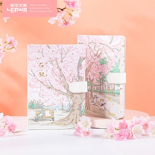 Sổ tay ghi chép cute vintage A6 bìa cứng có dây vải cài khóa từ tính với nhiều mẫu bìa đẹp mắt 216 trang