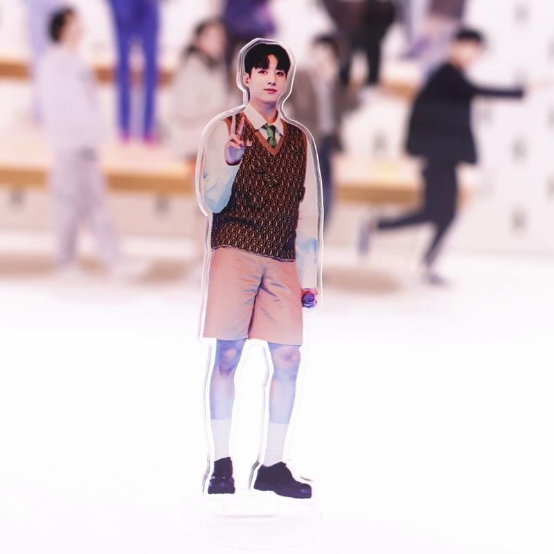 Giá Đỡ Điện Thoại Bằng Acrylic Hai Mặt Hình Kpop BTS V JUNGKOOK