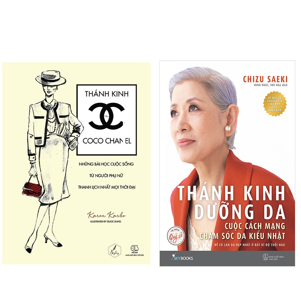 Sách - Combo hai cuốn làm đẹp : Thánh Kinh Theo Coco Chanel +Thánh Kinh Dưỡng D (lẻ , trọn bộ)