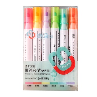 Set 6 Bút Dạ Quang Nhiều Màu Sắc