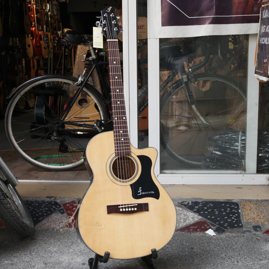 Đàn Guitar Acoustic Ba Đờn VE-70- Vinaguitar phân phối chính hãng- Tặng 12 phụ kiện