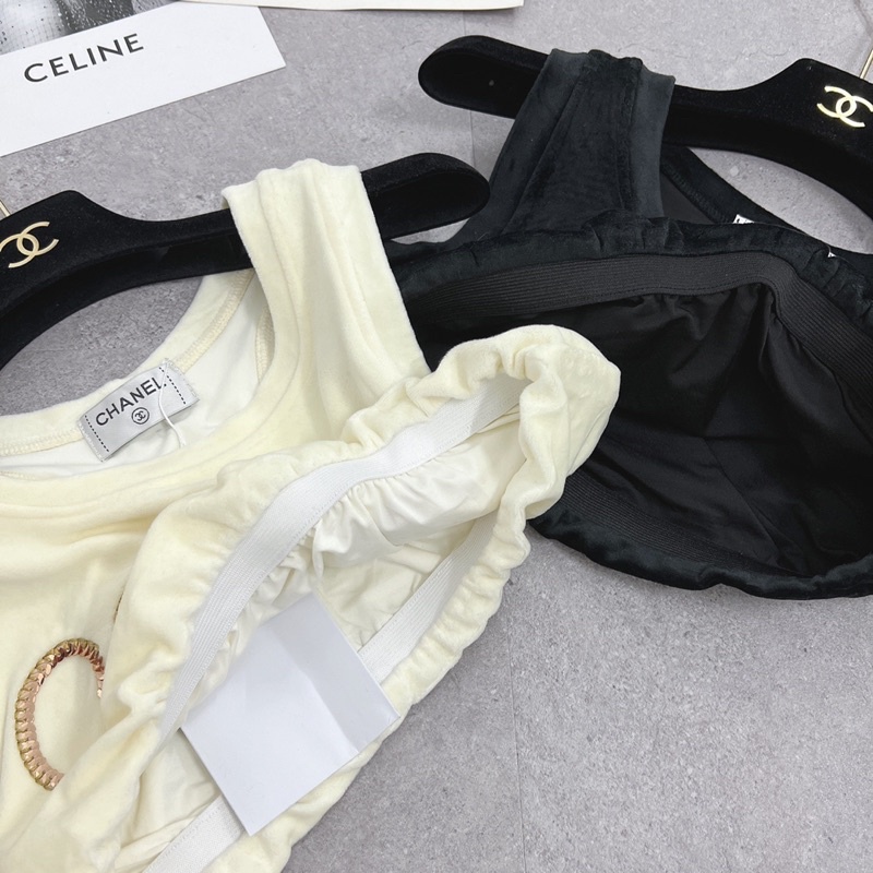 Áo ba lỗ bo chữ kim sa