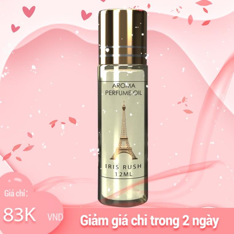 Nước hoa dạng lăn 12ml IRIS RUSH nữ tính, ngọt ngào